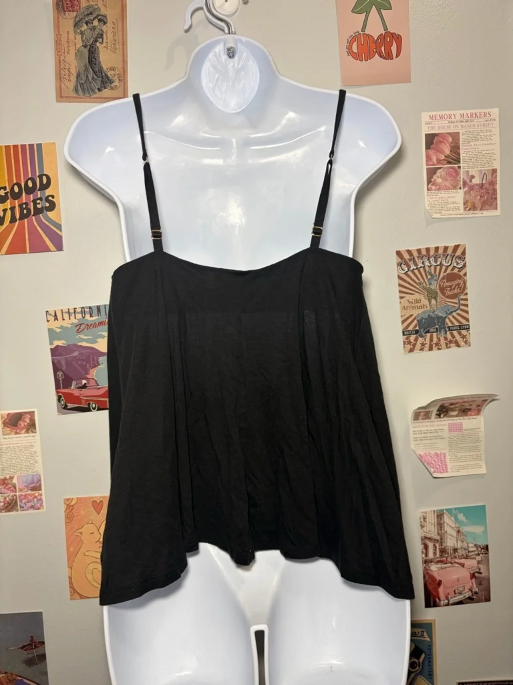 Victoria's Secret Black V-Neck Spaghetti Strap Camisole